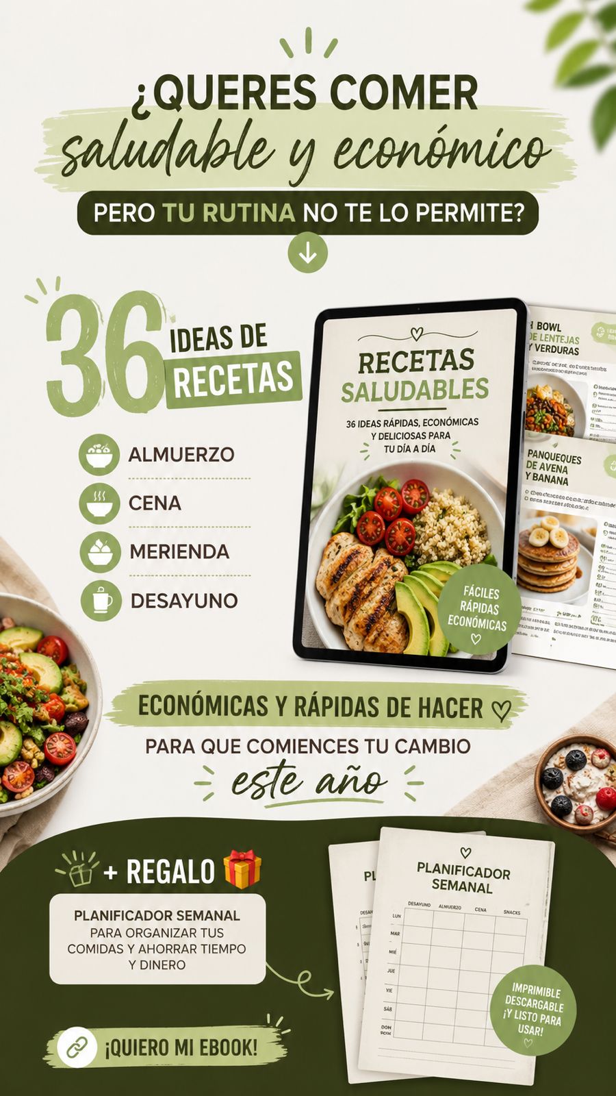QUERES COMER SANO, SALUDABLE Y ECONÓMICO.