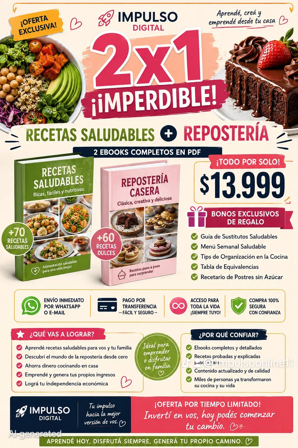 2X1 DE RECETAS SALUDABLES Y RESPOTERIA